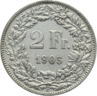 2 Franken 1905 B - fast vorzüglich